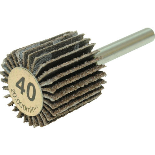 【あす楽対応・送料無料】ヤナセ　軸付フラップホイール（40） 10個セット