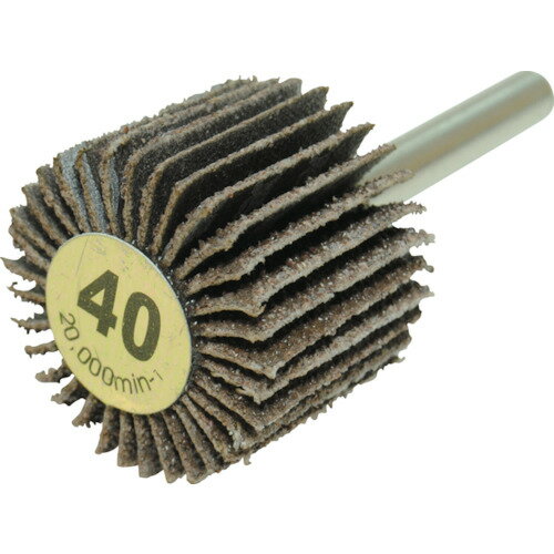 【あす楽対応・送料無料】ヤナセ　軸付フラップホイール（40） 10個セット