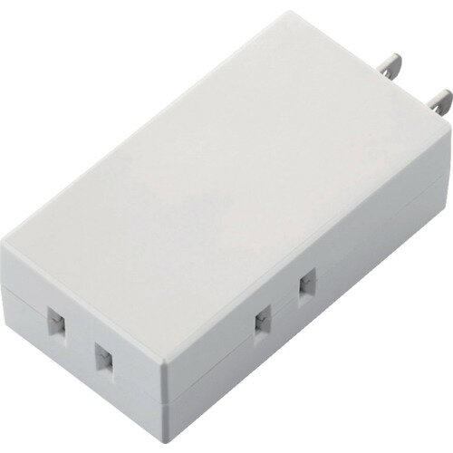 【あす楽対応・送料無料】エレコム　モバイルタップ　3個口　ホワイト