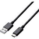 充電/転送対応 USB2.0ケーブル(A to TypeC) 3.0m 3A ブラック U2C-AC30NBK