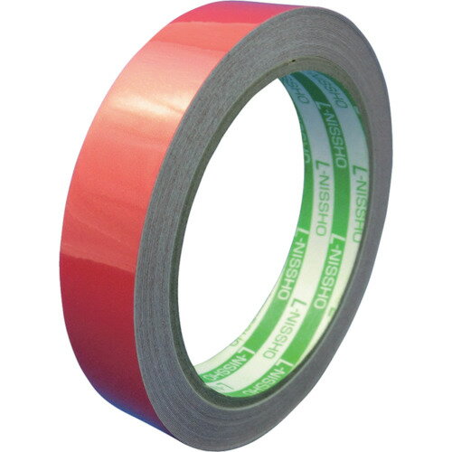 【あす楽対応・送料無料】日東エルマテ 再帰反射テープ 20mmX10m レッド
