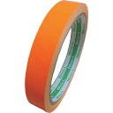 【あす楽対応・送料無料】日東エルマテ 蛍光テープ 15mm×5m オレンジ