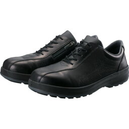 【あす楽対応・送料無料】シモン　耐滑・軽量3層底安全短靴8512黒C付　28．0cm