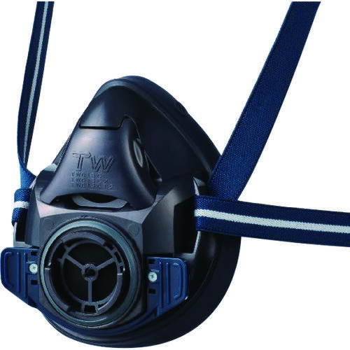 【あす楽対応・送料無料】シゲマツ　防じん・防毒マスク　TW01SC　ブラック　S