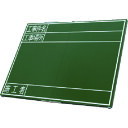 【あす楽対応・送料無料】シンワ 黒板木製折畳式OG45x60「工事件名・工事場所・施工者」横