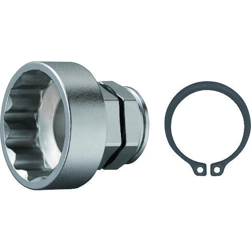 アネックス　オフセットアダプター30mm　専用ソケット　H36mmJAN：4962485276164メーカー：アネックスツール（株） / ブランド：アネックス / 原産国：日本特長●オフセットアダプター30mm専用ソケットです。用途●狭い所でのボルト・ナット回し、全ネジのナット回しに。仕様●全長(mm)：43●適応サイズ(mm)：H36●対辺(mm)：36●外径(mm)：48●差込角(mm)：H30●適合サイズ(mm)：H36仕様（詳細）●本体差込角(mm)：H30●ソケット抜け防止のCリング付●貫通穴径(mm)：25材質／仕上●専用ソケット：合金鋼セット内容／付属品●Cリング（1個）ご注意●Cリング取り付けには別売のスナップリングプライヤーが必要となります。