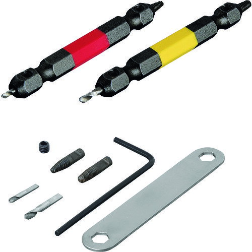 【あす楽対応・送料無料】アネックス　なめたネジはずしビット2本組　M2．5〜5ネジ用　全長65mm
