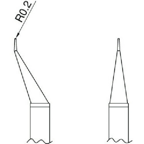 【あす楽対応・送料無料】白光　こて先　CHIP　0．5I型2本入り(4)
