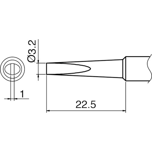 Soldering Irons - 【あす楽対応・送料無料】白光　こて先　3．2DL型