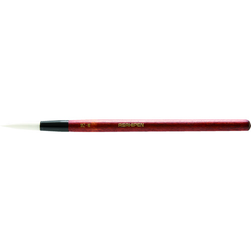 アサヒペン　文字筆　規格M　全長210mm JAN：4970925224262 メーカー：（株）アサヒペン / ブランド：アサヒペン / 原産国：中国 特長 ●いろいろな塗料や絵具に使用できます。●表札や看板などの文字書きに最適です。●耐薬品性、加工性、風合いに優れ、筆に最適なPBT（ポリブチレンテレフタレート）繊維（100％）仕様なので、穂先のまとまりがよく、滑らかに描くことができます。●使いやすい短軸（約15cm）、握りやすい多面カット仕様なので、水彩画からホビーまで幅広い用途に使用できます。 用途 ●水性塗料・油性塗料・ラッカー系塗料・ウレタン塗料・アクリル絵具・水彩絵具・油絵具・ポスターカラー等に。●※塗料ハクリ剤やはがし液には使用できません。 仕様 ●規格：M●全長(mm)：210●金具幅(mm)：7.6●毛材：PBT（ポリブチレンテレフタレート）繊維 仕様（詳細） ●文字筆 材質／仕上 ●毛：PBT（ポリブチレンテレフタレート）●柄：木
