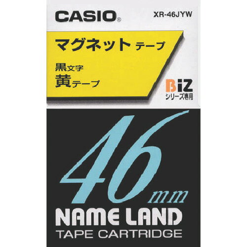 特長●マグネット付でスチール製の物へ貼り付けができます。用途●ネームランド専用テープカートリッジ。仕様●テープ色：黄●テープ幅(mm)：46●テープ長さ(m)：1.5●黒文字仕様2材質／仕上セット内容／付属品注意