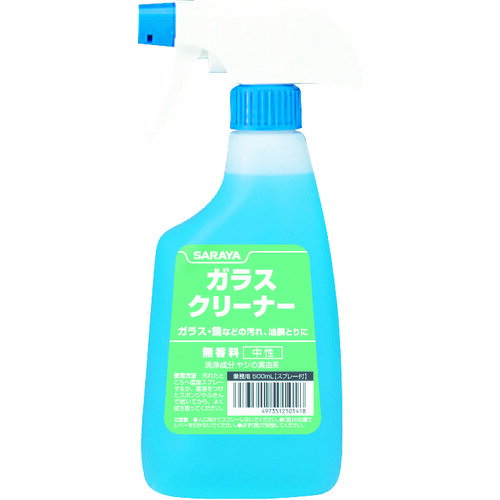【あす楽対応・送料無料】サラヤ　ガラス用洗浄剤　ガラスクリーナー　500mLスプレー