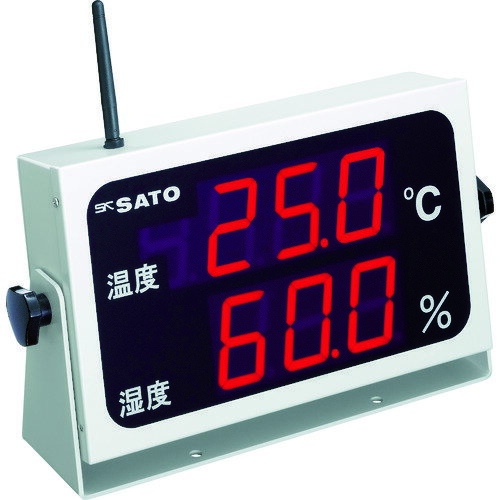 【あす楽対応・送料無料】佐藤 コードレス温湿度表示器(8102−00) 【あす楽対応・送料無料】佐藤 コードレス温湿度表示器(8102−00)
