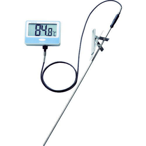 【あす楽対応・送料無料】佐藤　壁掛型防水デジタル温度計（指示計のみ）