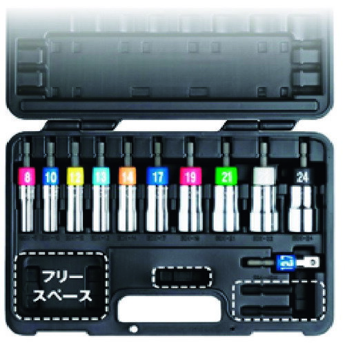 【あす楽対応・送料無料】TOP　電動ドリル用アルファソケットセット