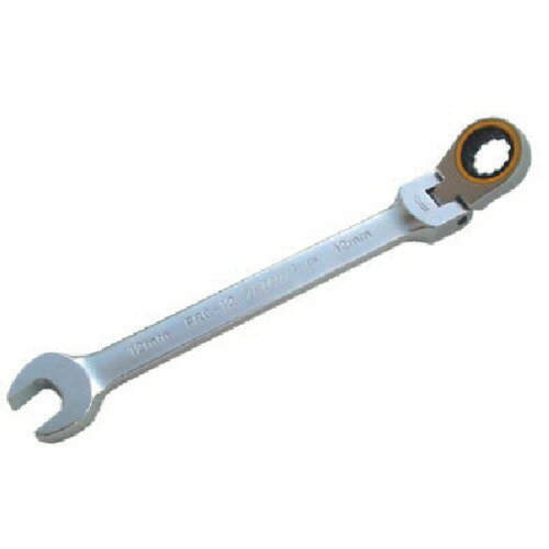 TOP　首振りラチェットコンビ　9mmJAN：4975180409331メーカー：トップ工業（株） / ブランド：TOP / 原産国：台湾特長●締める、緩める方向が色で識別可能です。●首振り角度は180°で自由自在に調整できます。●ギヤ数72枚、5°の細かい送り角度でラチェット駆動します。●ラチェット部は本締めできる強度があります。用途●本締めでき狭いところに最適。仕様●対辺寸法(mm)：9●厚さ(mm)スパナ：4.9●厚さ(mm)めがね：7.4●全長(mm)：153●対辺(mm)：9材質／仕上●クロムバナジウム鋼●表面処理：ニッケルクロムメッキ