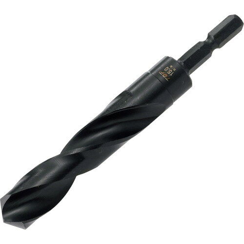 TOP　六角シャンク鉄工ドリル　9．5mmJAN：4975180880857メーカー：トップ工業（株） / ブランド：TOP / 原産国：日本特長●刃先にX型シンニング加工が施されていますので、刃先が逃げず、正確な位置に穴あけができます。●六角軸シャンクで電動ドリルにワンタッチで取り付け可能です。●鉄・アルミ・銅・木材の穴開けに（下穴開け）最適です。●狭く奥深い場所の穴開け作業に最適です。用途●被削材:鉄、アルミ、銅、木材。仕様●刃径(mm)：9.5●溝長(mm)：70●全長(mm)：110●シャンク径(mm)：6.35●シャンク形状：六角軸（6.35mm）材質／仕上●高速度鋼（HSS）ご注意●作業中は必ず保護メガネを着用して下さい。●インパクトドライバーの場合は破損の恐れがありますので十分注意して下さい。●作業中は手袋を着用しないで下さい。巻き込まれる恐れがあります。●小物の加工物は、バイス等でしっかり固定して下さい。