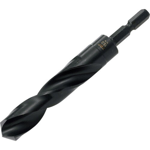 TOP　六角シャンク鉄工ドリル　12．5mmJAN：4975180880918メーカー：トップ工業（株） / ブランド：TOP / 原産国：日本特長●刃先にX型シンニング加工が施されていますので、刃先が逃げず、正確な位置に穴あけができます。●六角軸シャンクで電動ドリルにワンタッチで取り付け可能です。●鉄・アルミ・銅・木材の穴開けに（下穴開け）最適です。●狭く奥深い場所の穴開け作業に最適です。用途●被削材:鉄、アルミ、銅、木材。仕様●刃径(mm)：12.5●溝長(mm)：70●全長(mm)：110●シャンク径(mm)：6.35●シャンク形状：六角軸（6.35mm）材質／仕上●高速度鋼（HSS）ご注意●作業中は必ず保護メガネを着用して下さい。●インパクトドライバーの場合は破損の恐れがありますので十分注意して下さい。●作業中は手袋を着用しないで下さい。巻き込まれる恐れがあります。●小物の加工物は、バイス等でしっかり固定して下さい。