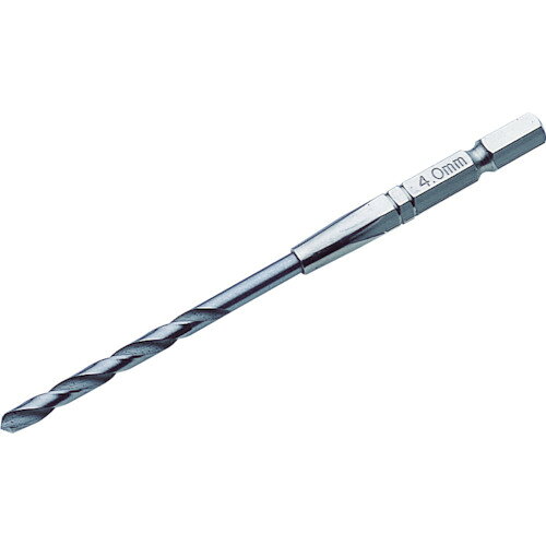 TOP　六角シャンク鉄工ドリル　2．7mmJAN：4975180889294メーカー：トップ工業（株） / ブランド：TOP / 原産国：日本特長●刃先にX型シンニング加工が施されていますので、刃先が逃げず、正確な位置に穴あけができます。●六角軸シャンクで電動ドリルにワンタッチで取り付け可能です。●鉄・アルミ・銅・木材の穴開けに（下穴開け）最適です。●狭く奥深い場所の穴開け作業に最適です。用途●被削材:鉄、アルミ、銅、木材。仕様●刃径(mm)：2.7●溝長(mm)：33●全長(mm)：91●シャンク径(mm)：6.35●シャンク形状：六角軸（6.35mm）材質／仕上●高速度鋼（HSS）ご注意●作業中は必ず保護メガネを着用して下さい。●インパクトドライバーの場合は破損の恐れがありますので十分注意して下さい。●作業中は手袋を着用しないで下さい。巻き込まれる恐れがあります。●小物の加工物は、バイス等でしっかり固定して下さい。