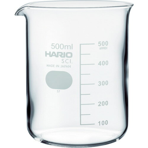 【あす楽対応 送料無料】HARIO ビーカー 目安目盛付 500ml