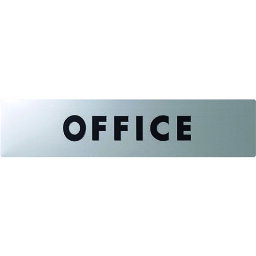 【あす楽対応・送料無料】光　ステンレスサインOFFICE30×130×0．8mm