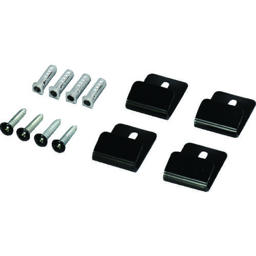 【あす楽対応・送料無料】光　ネット取付金具　黒　4P