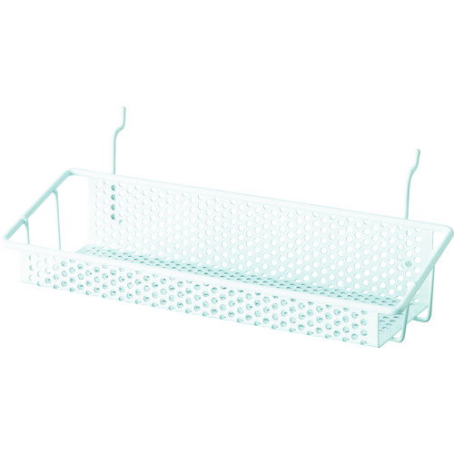 【あす楽対応・送料無料】光　パンチングボードパーツ　カゴ棚　白