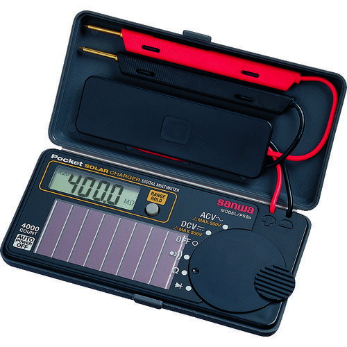 SANWA　ソーラー充電ポケット型デジタルマルチメータ