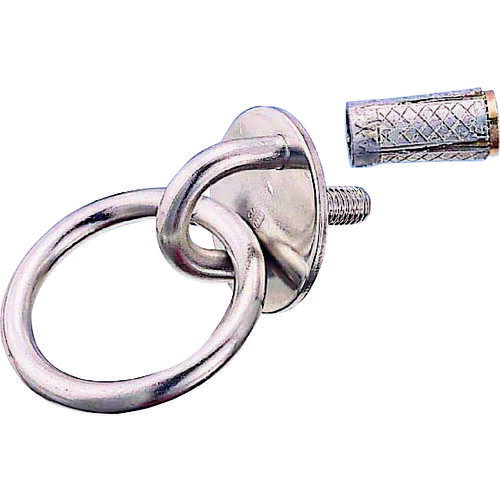 【あす楽対応・送料無料】水本　ステンレス　ネジ込みラウンドアイ丸カン（アンカープラグ付）　捻子径M−6