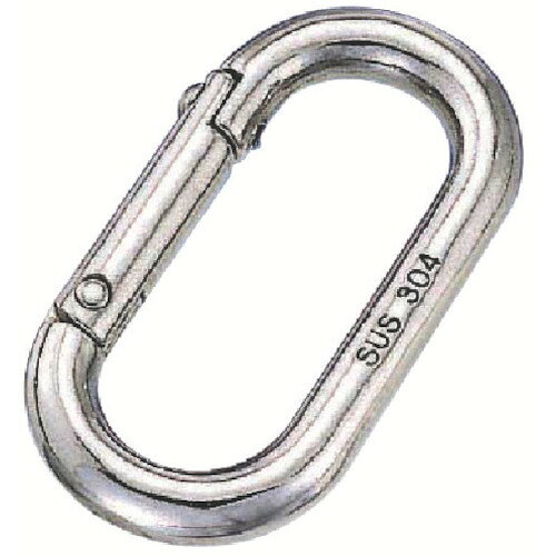 【あす楽対応・送料無料】水本　ステンレス　オーバルキャッチ　線径6mm　長さ40mm