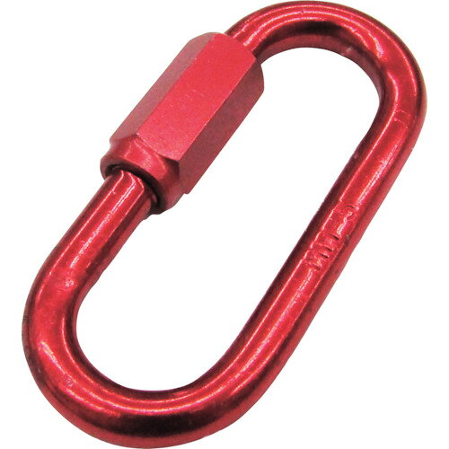 【あす楽対応・送料無料】水本　アルミリングキャッチ（アルマイト付）　レッド　線径10mm　長さ77mm