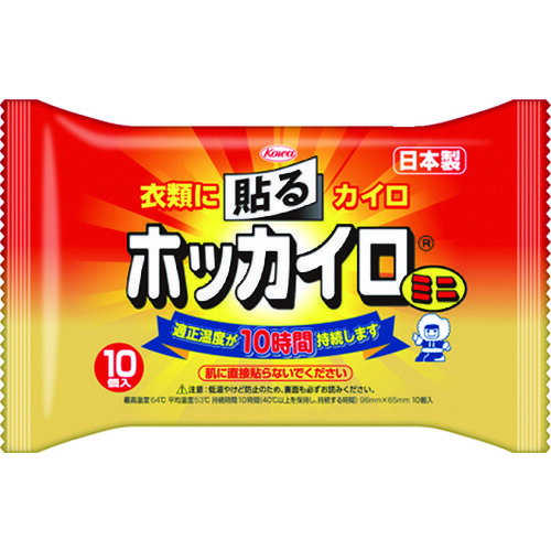 【あす楽対応・送料無料】興和　貼るホッカイロミニ　（10枚入）