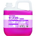 特長●フロア、トイレ、浴槽などに幅広く使える洗浄・除菌剤です。●グラム陰性菌・陽性菌を問わず幅広い抗菌力を発揮します。用途●施設内環境や器具の清掃に。●フロア、トイレなどの環境の清浄化に。仕様●容量(kg)：5仕様2●標準希釈倍率：50〜100倍●弱アルカリ性材質／仕上セット内容／付属品注意