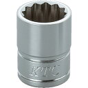 【あす楽対応・送料無料】KTC　9．5sq．ソケット（十二角）14mm