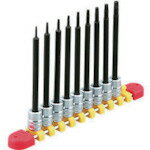 【あす楽対応・送料無料】KTC　6．3sq．ロングT型トルクスビットソケットセット［9コ組］