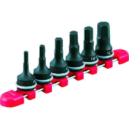 【あす楽対応・送料無料】KTC　9．5sq．インパクトレンチ用ヘキサゴンレンチセット［6コ組］