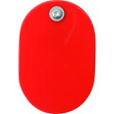 【あす楽対応・送料無料】TRUSCO クリップ付小判札 大 無地 60X40mm 5枚入 赤