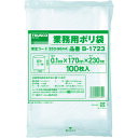 【あす楽対応・送料無料】TRUSCO　厚手ポリ袋　縦230X横170Xt0．1　透明　（100枚入）