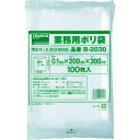 【あす楽対応・送料無料】TRUSCO 厚手ポリ袋 縦300X横200Xt0.1 透明 (100枚入)