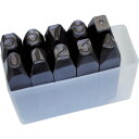 【あす楽対応・送料無料】TRUSCO 逆数字刻印セット 13mm