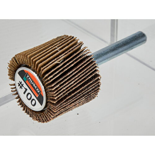 【あす楽対応・送料無料】TRUSCO　ミラクルフラップホイール　外径30X厚25X軸6　5個入　＃120　120＃