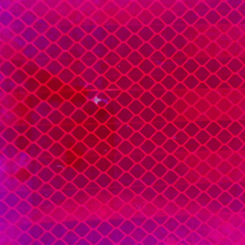 【あす楽対応・送料無料】TRUSCO　超高輝度反射シート　プリズム型　227mmX227mm　赤