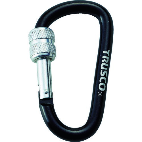 【あす楽対応・送料無料】TRUSCO ネジロック付カラビナ 線径8mmx79mm ブラック 【あす楽対応・送料無料】TRUSCO ネジロック付カラビナ 線径8mmx79mm ブラック