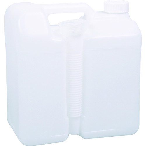 特長●ノズル付のポリ容器です。●ノズル収納が出来ます。用途仕様●容量(L)：5●目盛間隔(ml)：1000●幅(mm)：230●奥行(mm)：145●高さ(mm)：240●ノズル長(mm)：205仕様2●口径：35.7mm(外径)31.5m...