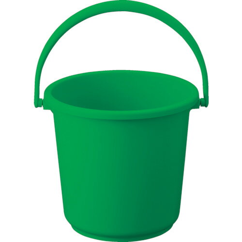 【あす楽対応・送料無料】TRUSCO　PPカラーバケツ　10L　緑