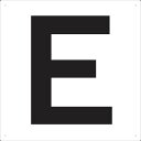 【あす楽対応・送料無料】TRUSCO 表示板 アルファベット「E」 420X420