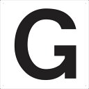 【あす楽対応・送料無料】TRUSCO 表示板 アルファベット「G」 420X420