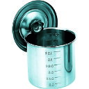 【あす楽対応・送料無料】TRUSCO ステンレスキッチンポット蓋付 80x80 0.38L 手ナシ
