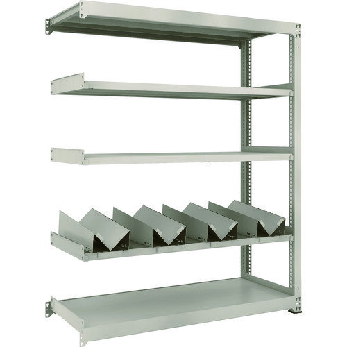 【あす楽対応・送料無料】TRUSCO　M3型中量棚　1500XD571XH1800　缶受X4付　連結