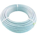 【あす楽対応・送料無料】TRUSCO JIS規格品メッキ付ワイヤロープ (6X19)Φ6mmX10m